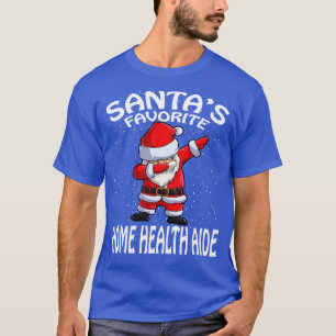 T-shirt Santas Favori Accueil Santé Aide Noël