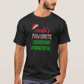T-shirt Santas Favori Assistant Principal Chritsmas (Devant)