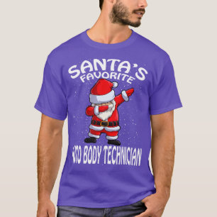 T-shirt Santas Favori Auto Body Technician Noël