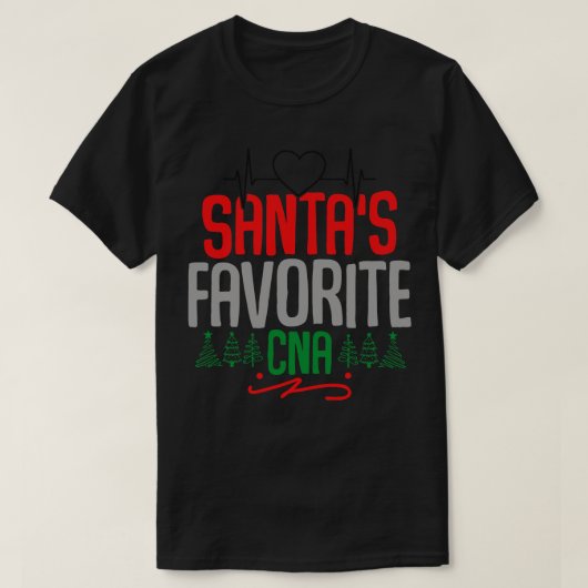 T-shirt santas favori cna (Design devant)