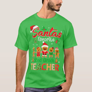 T-shirt Santas Favori Enseignant de 2e année Cookie Xmas C