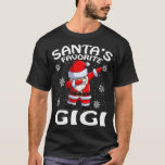 T-shirt Santas Favori Gigi Christmas<br><div class="desc">Santas Favorite Gigi Noël .Amusant,  Famille,  Sports,  Musique,  Éducation,  Animaux,  Emplois,  Noms,  Graphique,  Chemise Tee - shirt,  Drôle,  Sayings,  Vintage,  Vacances,  Cadeaux,  fête,  souvenir,  fierté,  vacances,  vêtements cadeau pour la Fête des pères,  Noël,  Anniversaire,  Fête des Mères,  Graduation,  Halloween,  4 juillet,  Retraite Saint Patrick,  Thanksgiving.</div>