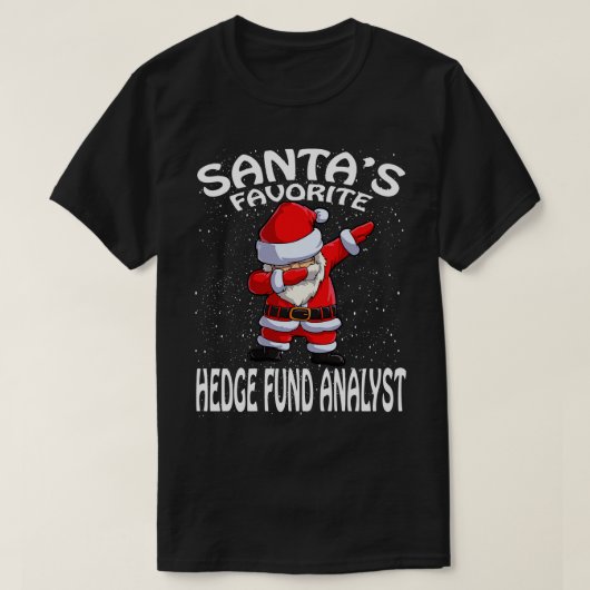 T-shirt Santas Favori Hedge Fund Analyst Noël (Design devant)
