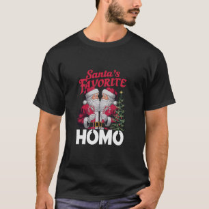 T-shirt Santas Favori Homo Gay Christmas LGBTQ Pride
