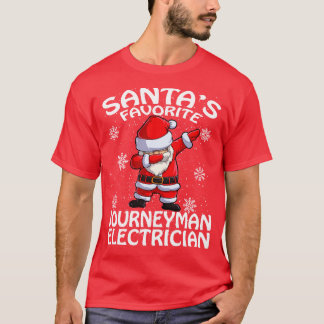 T-shirt Santas Favori Journeyman Electricien Noël