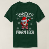 T-shirt Santas Favori Pharm Tech Noël (Design devant)