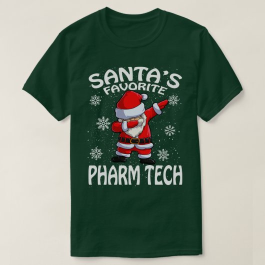T-shirt Santas Favori Pharm Tech Noël (Design devant)