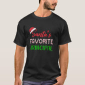 T-shirt Santas Favori Principal Funny Chritsmas (Devant)