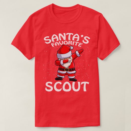 T-shirt Santas Favori Scout Noël (Design devant)
