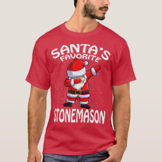 T-shirt Santas Favori Stonemason Noël