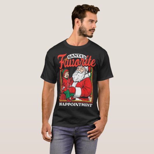 T-shirt Santas Favorite Disapintment Funny Sarcastic Chris (Devant entier)