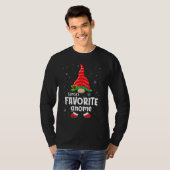 T-shirt Santa's Favorite Gnome Family Group Christmas Part (Devant entier)