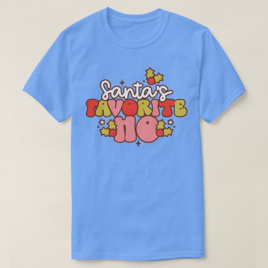 T-shirt Santas Favorite Ho 3 (Design devant)