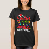 T-shirt Santa's Favorite Istant Principal Christmas Light (Devant)