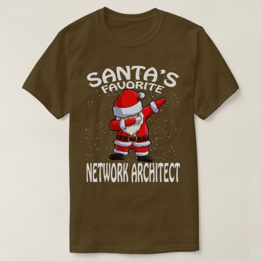 T-shirt Santas Favorite Network Architect Noël (Design devant)