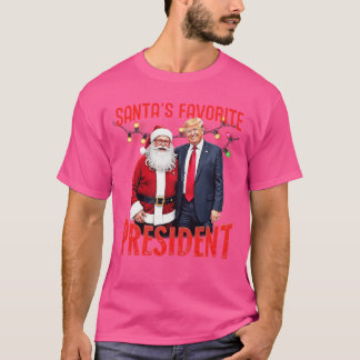 T-shirt Santas Favorite Presiden Christmas girl