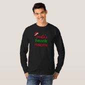 T-shirt Santas Favorite Principal Funny  Christmas (Devant entier)