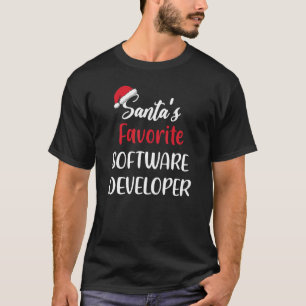 T-shirt Santas Favorite Software Developer Noël
