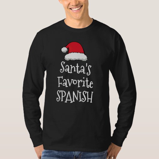 T-shirt Santas Favorite Spanish   Christmas     Xmas pajam (Devant)