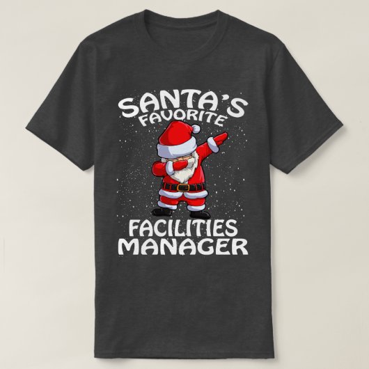 T-shirt Santas Gestionnaire des installations favorites No (Design devant)