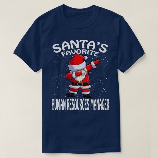 T-shirt Santas Gestionnaire des ressources humaines favori (Design devant)