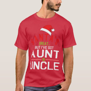 T-shirt Santas Grand Mais J'Ai Tante Oncle Merry Christma