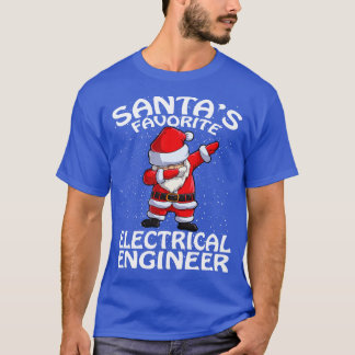 T-shirt Santas Ingénieur électrique favori Noël