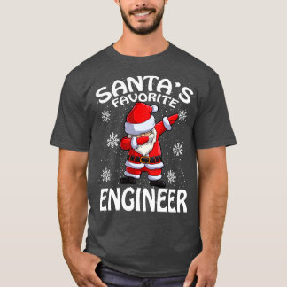 T-shirt Santas Ingénieur favori Noël 1