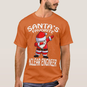 T-shirt Santas Ingénieur nucléaire favori Noël