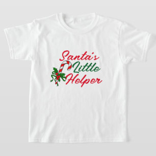 T-shirt Santas Little Helper Shirt - Joli Noël de famille