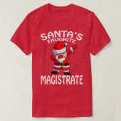 T-shirt Santas Magistrat préféré Noël (Design devant)