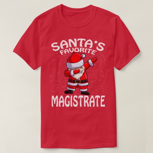 T-shirt Santas Magistrat préféré Noël (Design devant)