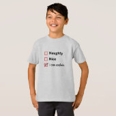 T-shirt Santas Naughty List - Je peux expliquer (Devant entier)