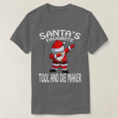 T-shirt Santas Outil Favori Et Die Maker Noël (Design devant)