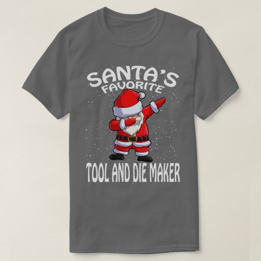 T-shirt Santas Outil Favori Et Die Maker Noël (Design devant)