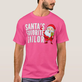 T-shirt Santas préféré tailleur drôle Noël