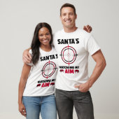 T-shirt Santa's Watching My Aim - Boar Hog Hunting 1  (Unisexe)