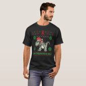 T-shirt Santasaurus Rex Dinosaur Tacky Christmas (Devant entier)
