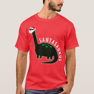 T-shirt Santasaurus T Rex Funny Père Noël Dinosaur Noël B