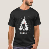 T-shirt Santasquatch Sasquatch Bigfoot Noël Chapeau de Noë (Devant)