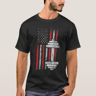 T-shirt Santé Fitness Gym entraînement Motivation Américai