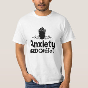 T-shirt Santé mentale Anxiété Iced Café Sensibilisation An