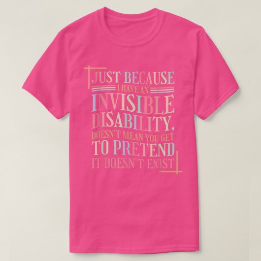 T-shirt Santé mentale Incapacité invisible4308 1905 (Design devant)