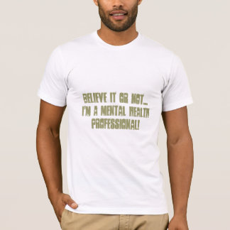 T-shirt Santé mentale Professionnelle-Psych. Humour