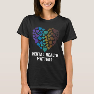 T-shirt Santé mentale S Sensibilisation à la santé mentale
