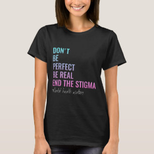 T-shirt Santé mentale S Sensibilisation à la santé mentale