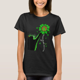 T-shirt Santé mentale S Sensibilisation Fleur Amoureux des
