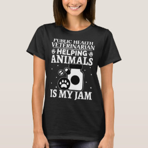 T-shirt Santé publique Vétérinaire Aider les animaux est m
