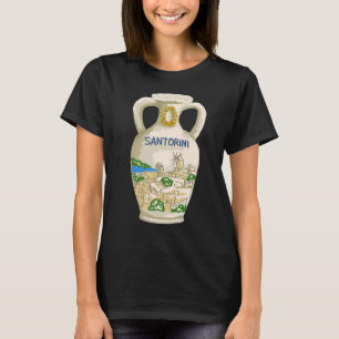 T-shirt Santorin City Grèce cadeau souvenir pour hommes fe