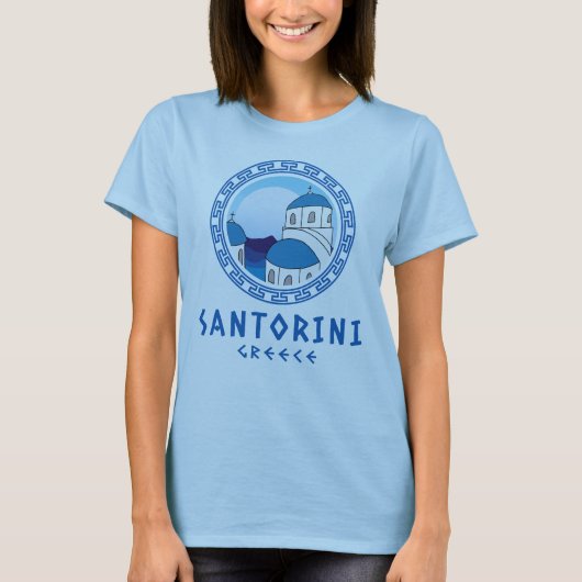 T-shirt Santorin, Grèce Femmes (Devant)